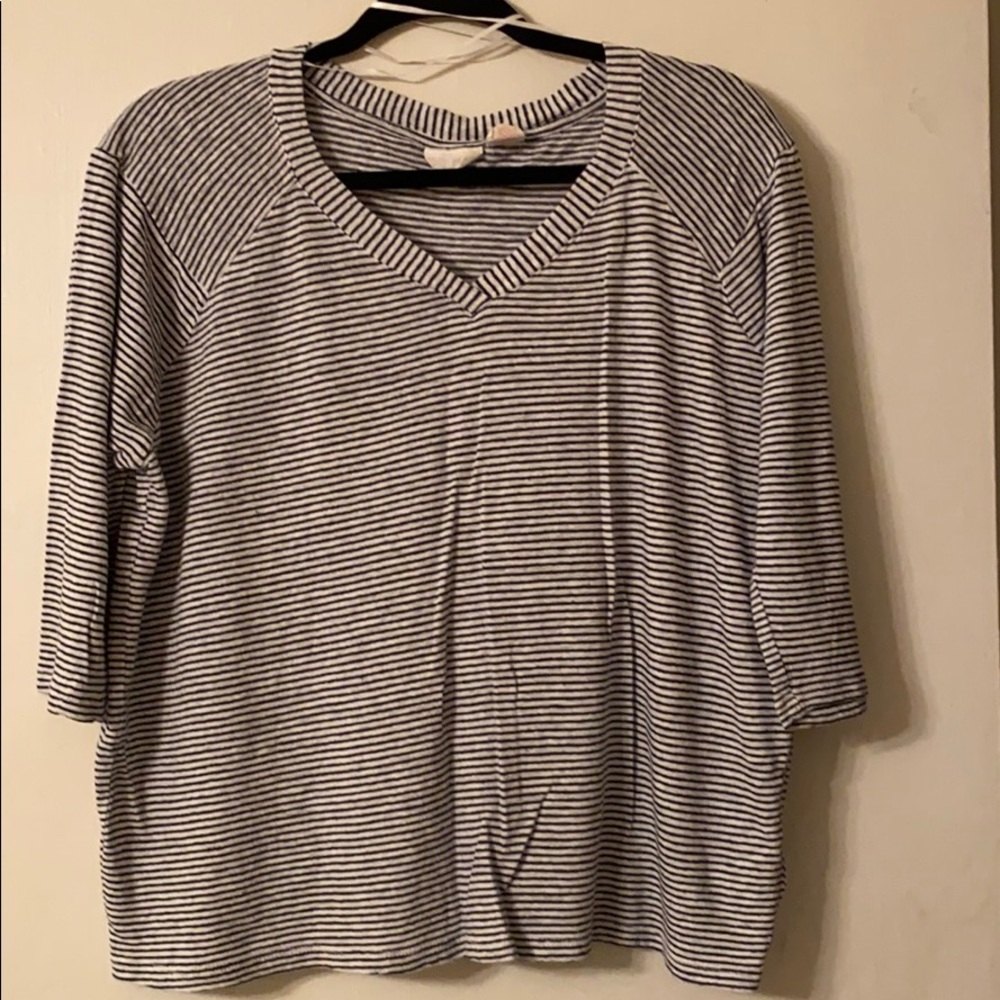 3/4 length sleeve organic cotton shirt